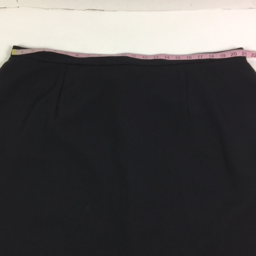 Liz Claiborne Villager Skirt Black Elastic sides Zips up Size 24W - Picture 7 of 10